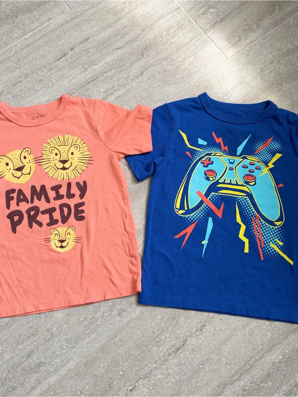 Toddler  Boys 4T Graphic T Shirt Lot Of 4 Gaming Sports Lion The Childrens Place